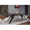 Išskleidžiamas stalas PASO 140(240)x80 black pietra grigia