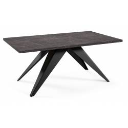Išskleidžiamas stalas PASO 140(240)x80 black pietra grigia