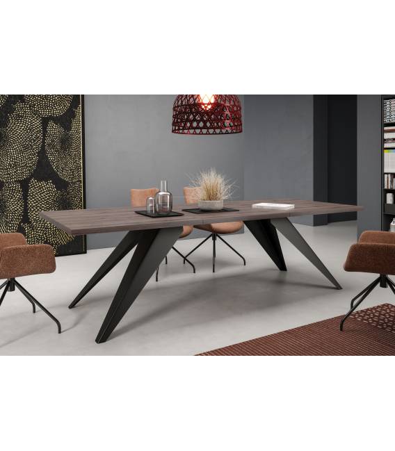 Išskleidžiamas stalas PASO 140(240)x80 anthracite sherman oak
