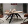Išskleidžiamas stalas PASO 140(240)x80 truffle brown davos oak
