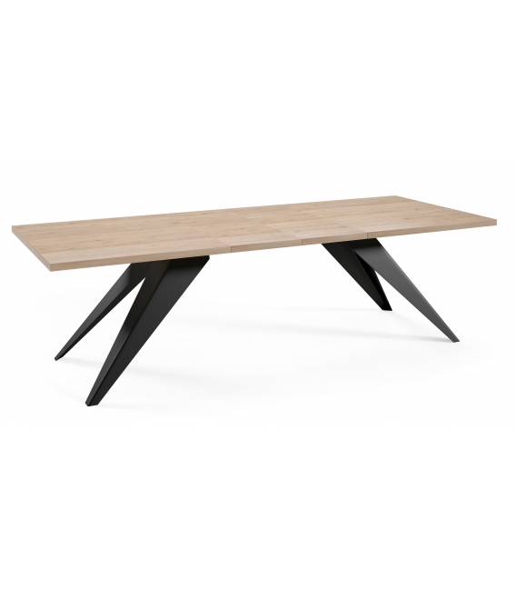 Išskleidžiamas stalas PASO 140(240)x80 truffle brown davos oak