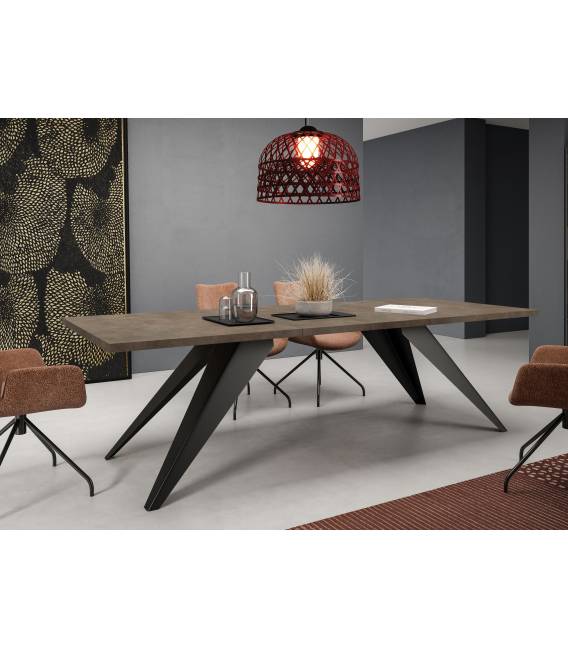 Išskleidžiamas stalas PASO 160(260)x90 chicago concrete