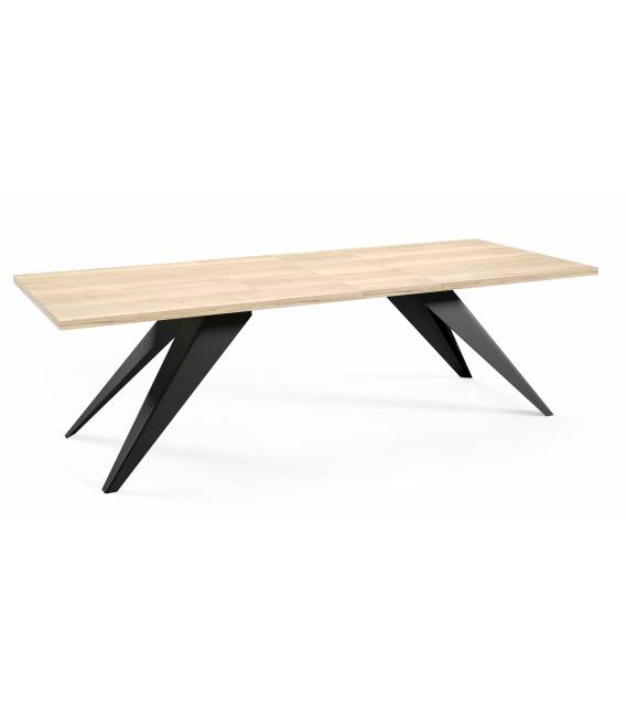 Išskleidžiamas stalas PASO 160(260)x90 natural halifax oak