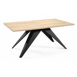 Išskleidžiamas stalas PASO 160(260)x90 natural halifax oak