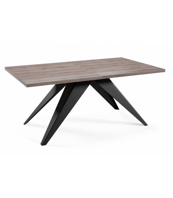 Išskleidžiamas stalas PASO 160(260)x90 anthracite sherman oak