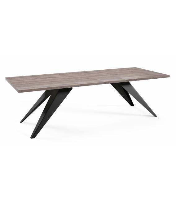 Išskleidžiamas stalas PASO 160(260)x90 anthracite sherman oak