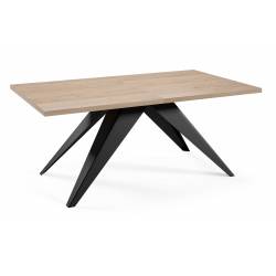 Išskleidžiamas stalas PASO 160(260)x90 truffle brown davos oak