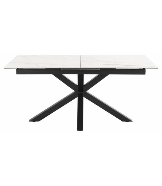 Stalas 22885 168(210)x90 baltas su pilku
