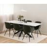 Stalas 22885 168(210)x90 baltas su pilku
