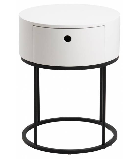 Naktinė spintelė 102923 Ø40 baltas