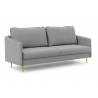 Sofa lova TEILI 209x98 pilka/aukso kojos