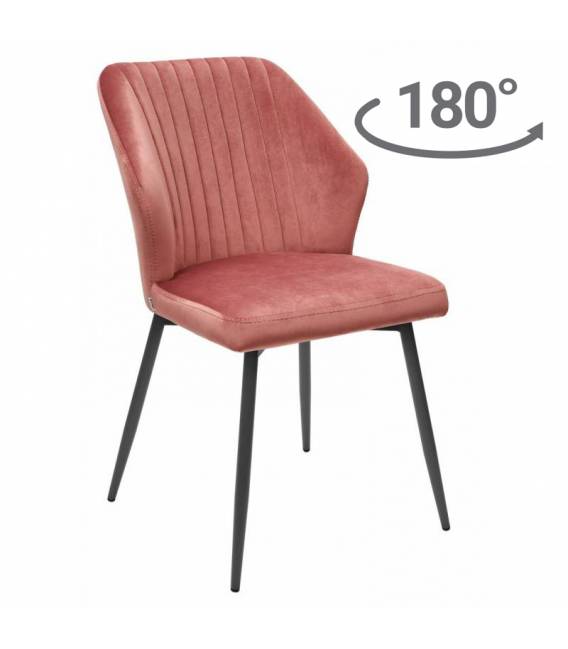 Kėdė NELS rožinė/sukasi