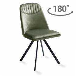 Kėdė ROUND VIC samanų žalia/sukasi