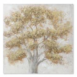 Paveikslas TREE CROWN-A 100x100 pilkas/auksinis