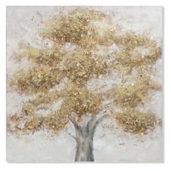 Paveikslas TREE CROWN-B 100x100 pilkas/auksinis