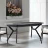 Išskleidžiamas stalas BEAR 206(286)x103 royal marble/ black