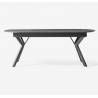 Išskleidžiamas stalas BEAR 206(286)x103 royal marble/ black