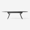 Išskleidžiamas stalas BEAR 206(286)x103 royal marble/ black