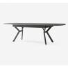 Išskleidžiamas stalas BEAR 206(286)x103 royal marble/ black