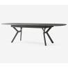 Išskleidžiamas stalas BEAR 206(286)x103 royal marble/ black