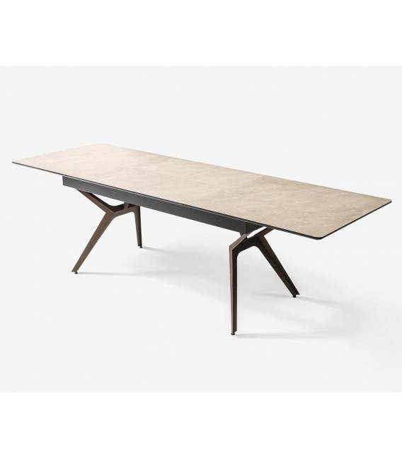 Išskleidžiamas stalas EFSUN 180(260)x90 light beton/ tutku