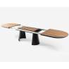 Išskleidžiamas stalas KOALA 206(406)x103 american walnut/ black