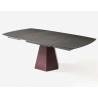 Išskleidžiamas stalas MATADOR 120x120(220) black beton