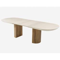 Išskleidžiamas stalas TEMPO 206(286)x103 white oak