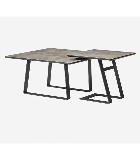 Kavos staliukų komplektas HELEN 90/50 retro gumush