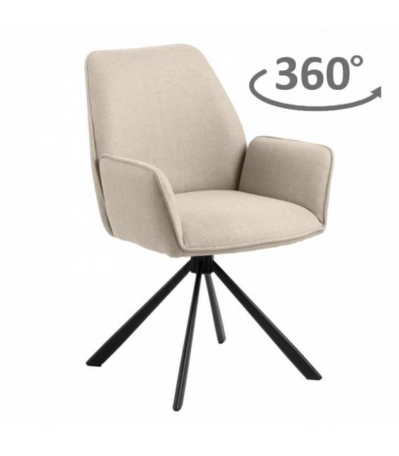 Krėsliukas 107425 beige/sukasi