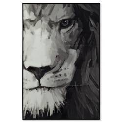 Paveikslas LION GLANCE-A 80x120 pilkas