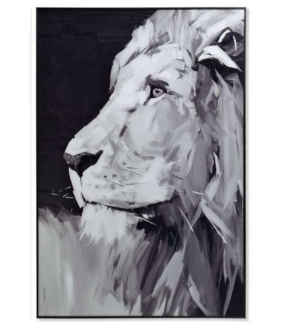 Paveikslas LION GLANCE-B 80x120 pilkas