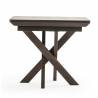 Išskleidžiamas stalas GRANDE 90(180)x90 travertin/ ruda koja