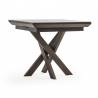 Išskleidžiamas stalas GRANDE 90(180)x90 travertin/ ruda koja