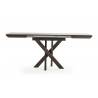 Išskleidžiamas stalas GRANDE 90(180)x90 travertin/ ruda koja