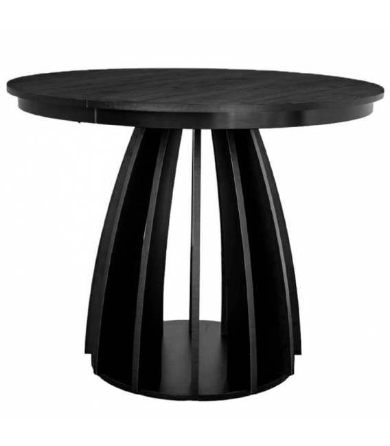 Išskleidžiamas stalas BRON Ø100(140) juodas