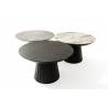 Išskleidžiamas stalas JAZZ Ø130(230) royal marble/ black