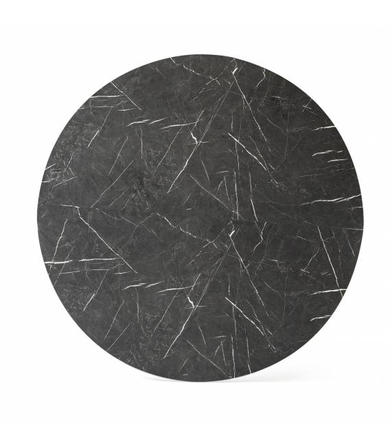 Išskleidžiamas stalas JAZZ Ø130(230) royal marble/ black