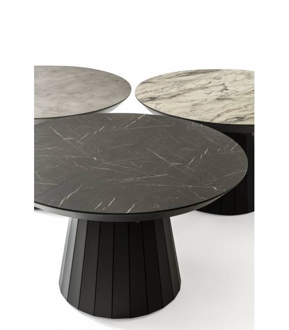 Išskleidžiamas stalas JAZZ Ø130(230) royal marble