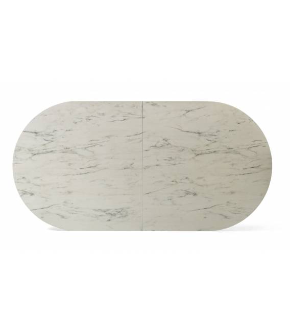 Išskleidžiamas stalas KOALA 206(406)x103 marmo/ cream