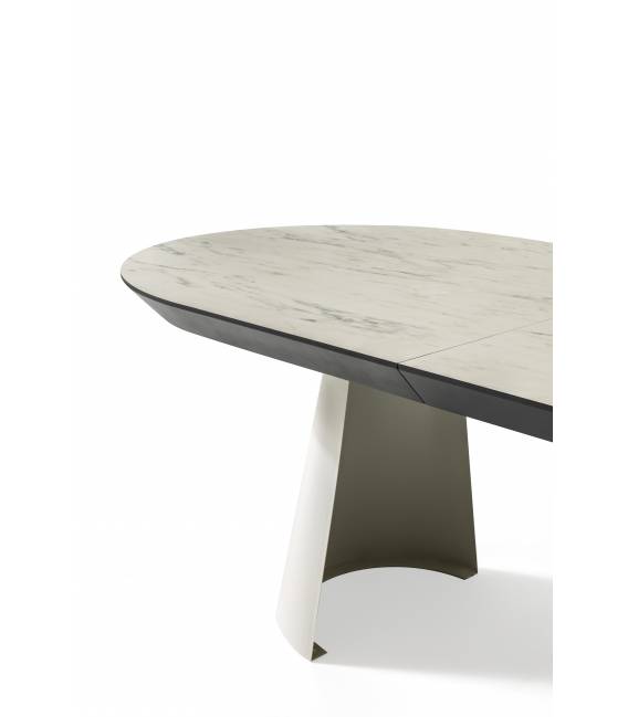 Išskleidžiamas stalas KOALA 206(406)x103 marmo/ cream