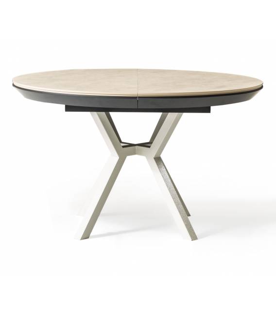 Išskleidžiamas stalas MARIN Ø130(230)x78 light beton
