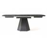 Išskleidžiamas stalas MATADOR 120x120(220) sonata marble/ black