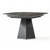 Išskleidžiamas stalas MATADOR 120x120(220) sonata marble/ black