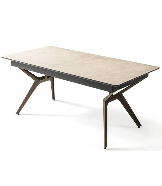 Išskleidžiamas stalas EFSUN 180(260)x90 light beton/ tutku