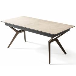 Išskleidžiamas stalas EFSUN 180(260)x90 light beton/ tutku