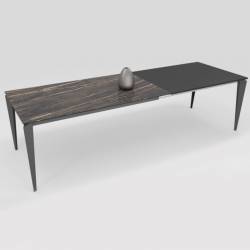 Išskleidžiamas stalas STYLO 120(200)x90 noir desire opaco