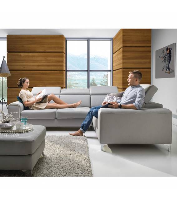 Minkštas kampas AVONEGA 280x207 pilkas