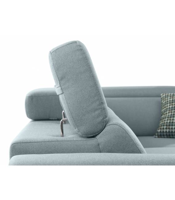 Minkštas kampas AVONEGA 280x225 melsvas