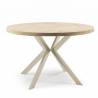 Išskleidžiamas stalas EDEN Ø100(176) artisan oak/smėlio koja